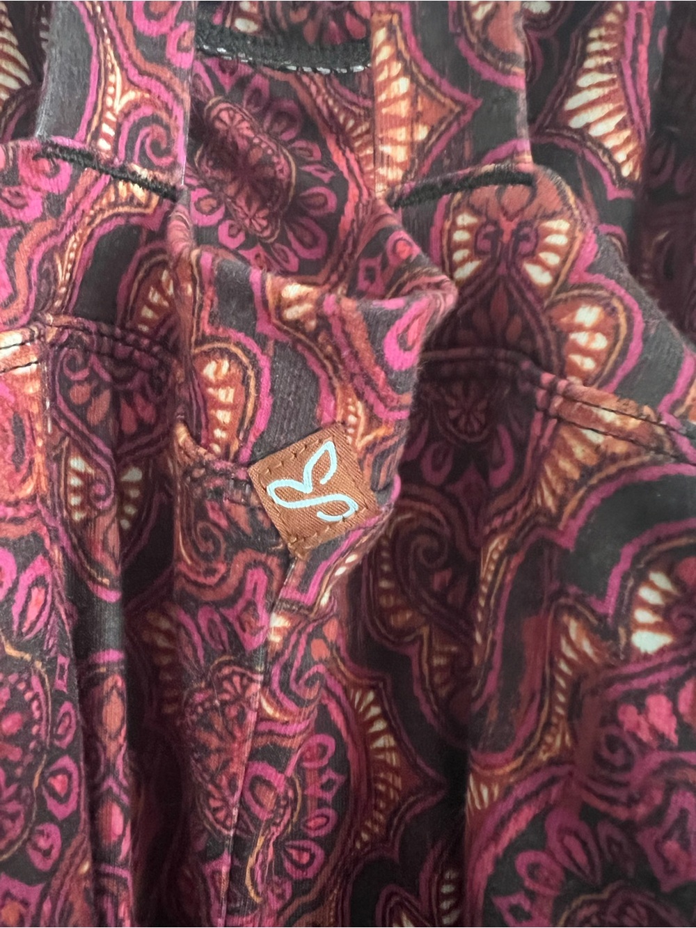 Prana Burgundy Paisley Maxi Dress - Picture 3 of 4